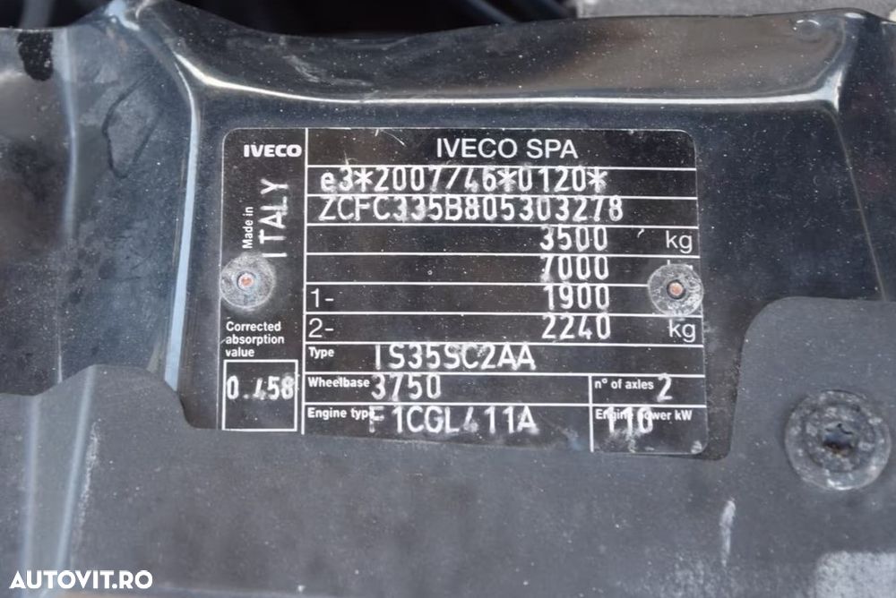 Iveco DAILY Doka 7 Locuri+Bena L=3.40m | Motor 3.0 | - 8