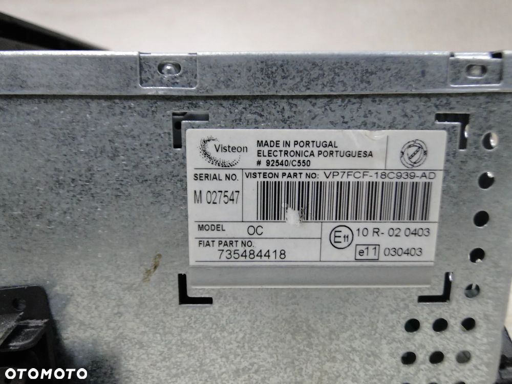 FIAT BRAVO II 2 RADIO RADIOODTWARZACZ CD MP3 EUROPA - 8