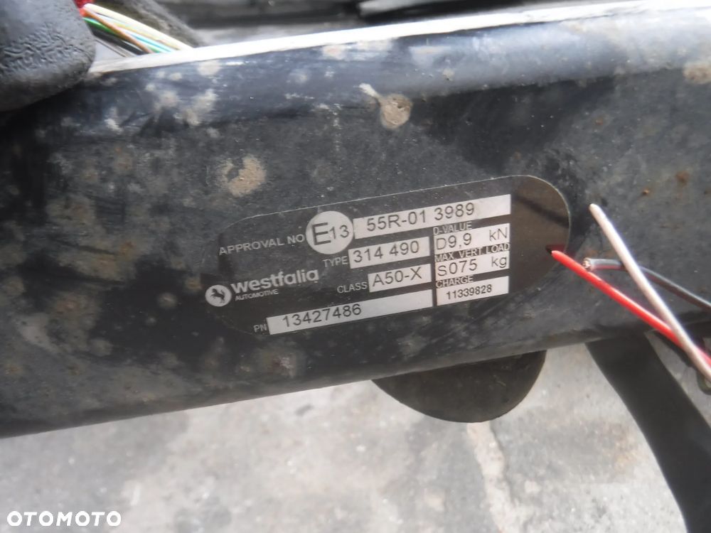 Opel Astra K Kombi hak holowniczy westfalia 13427486 wypinany - 5