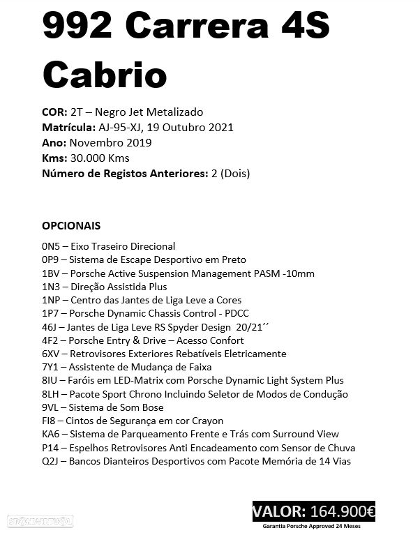 Porsche 911 (992) Carrera 4S Cabriolet PDK - 32