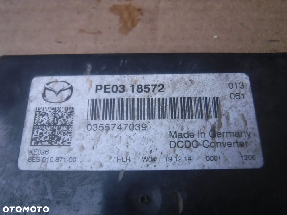 Mazda 3 BM 6 CX5 modul regulator napiecia PE0318572 - 2