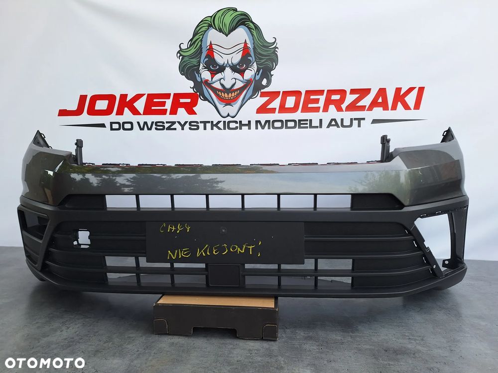 VW CRAFTER II / MAN TGE 17-24 CAŁY-NIE KLEJONY! B.ŁADNY SZARY MET. ZDERZAK PRZÓD PRZEDNI ORYG VW 7C0807221A WYSYŁKA KRAJ-EUROPA