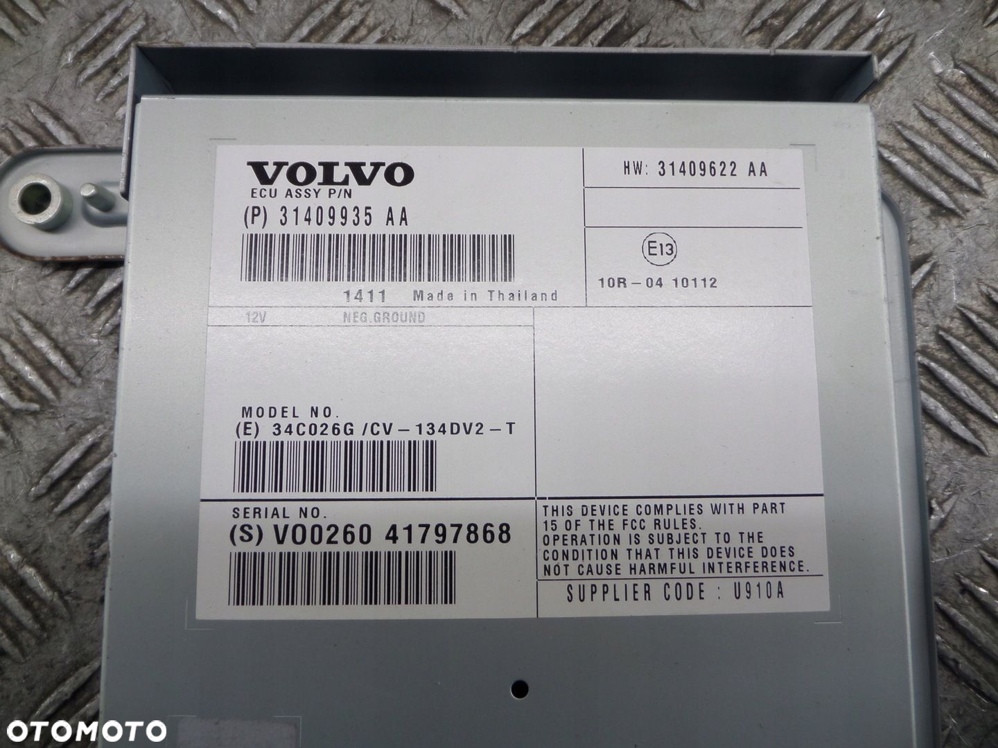 WZMACNIACZ RADIA AUDIO OE 31409935 VOLVO V40 II S60 II V60 I XC60 I - 2