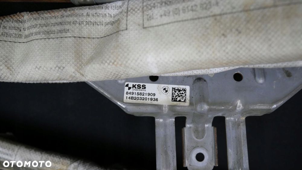 bmw f13 kurtyna powietrzna lewa poduszka airbag 9158219 - 5