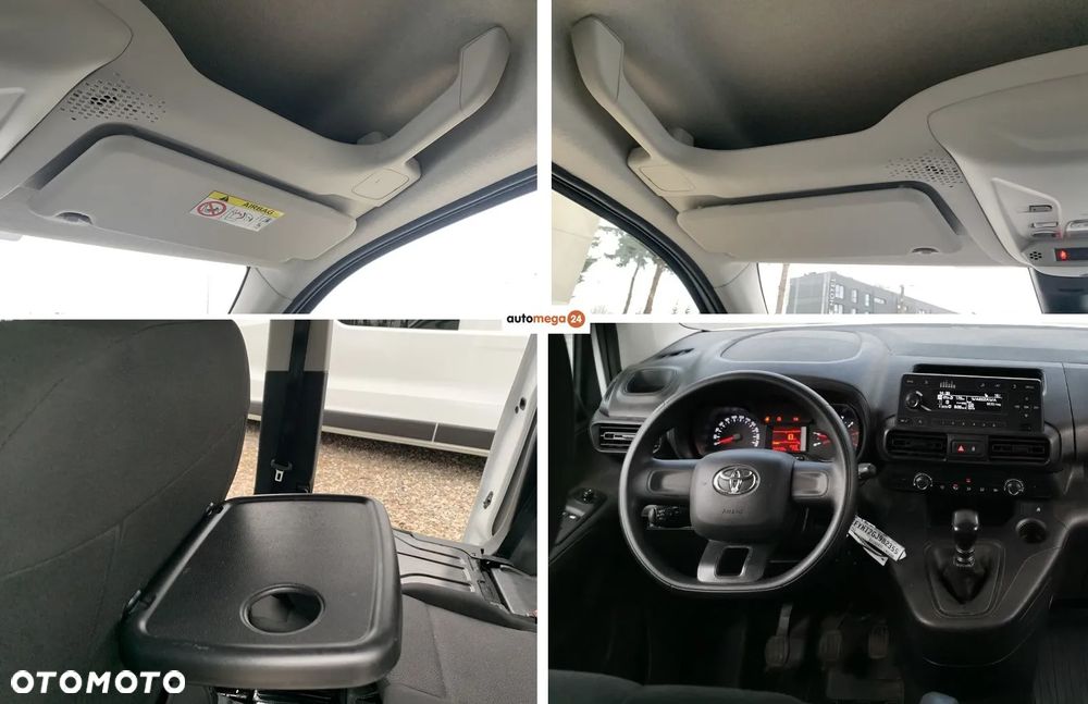 Toyota PROACE CITY BRYGADÓWKA L2H1, VAN 5 osobowy, Homologacja cięż. N1, Duża ład-772kg Koła-16 Skrzynia biegów 6stop. Ściana dział. składana 2x Boczne drzwi - 9