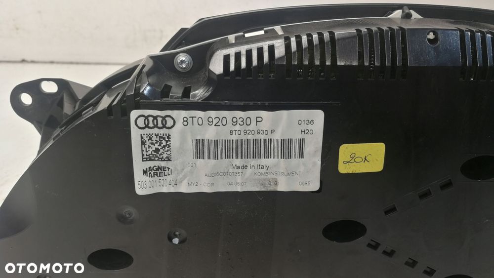LICZNIK ZEGARY AUDI A5 8T 2.7 3.0 TDI 8T0920930P COLOR - 5