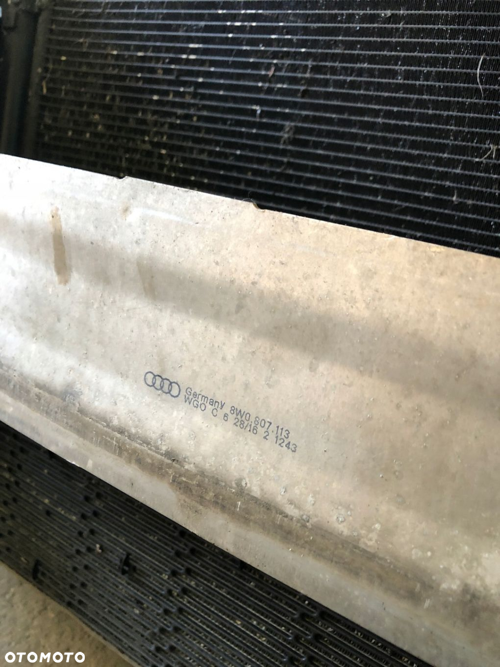 PAS PRZEDNI WZMOCNIENIE A4 B9 8W 15 - 19 2.0TDI MANUAL KOMPLETNY - 6
