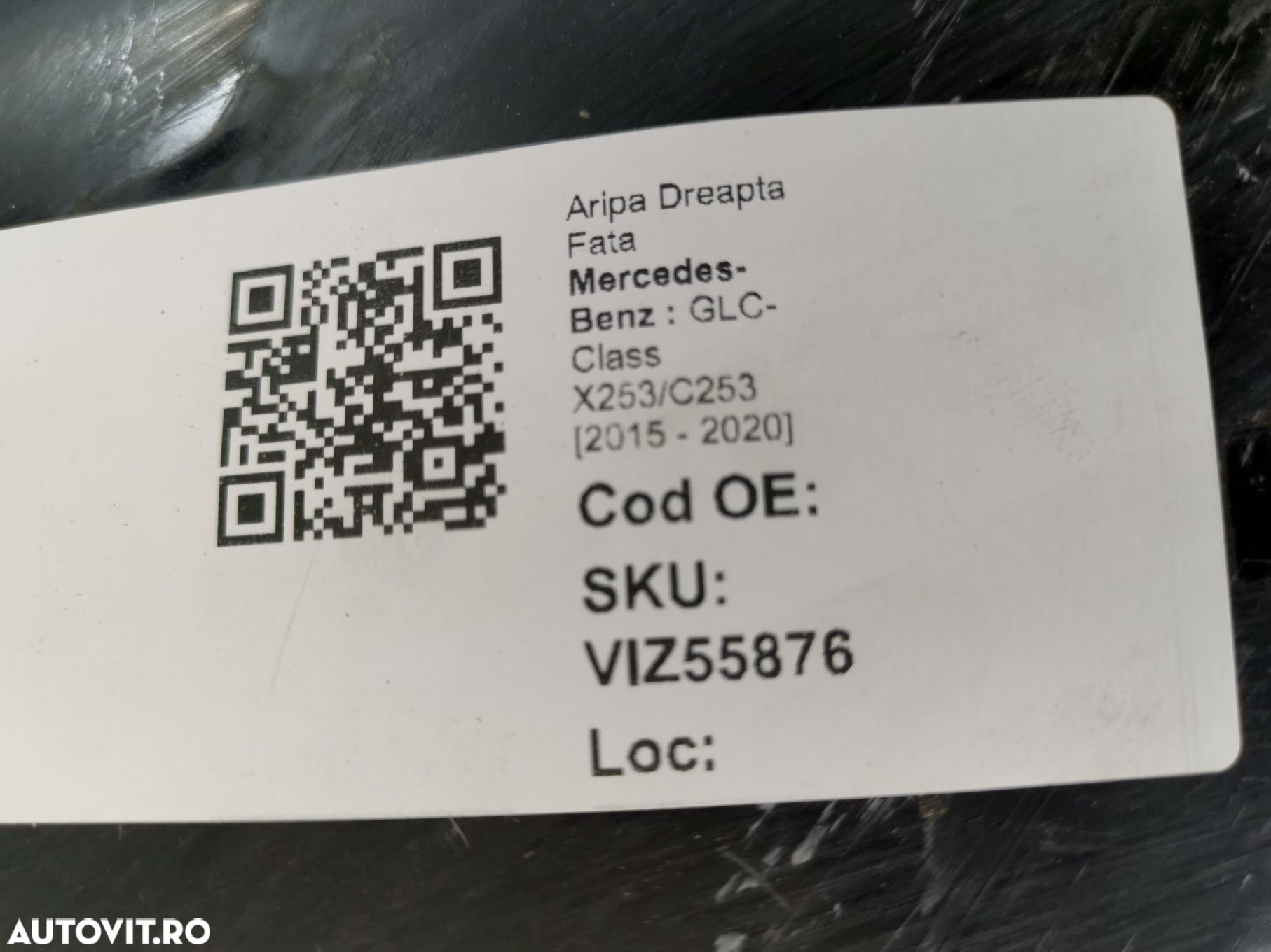 Aripa Dreapta Fata Mercedes-Benz  GLC-Class X253/C253 2015 2016 2017 2 - 7