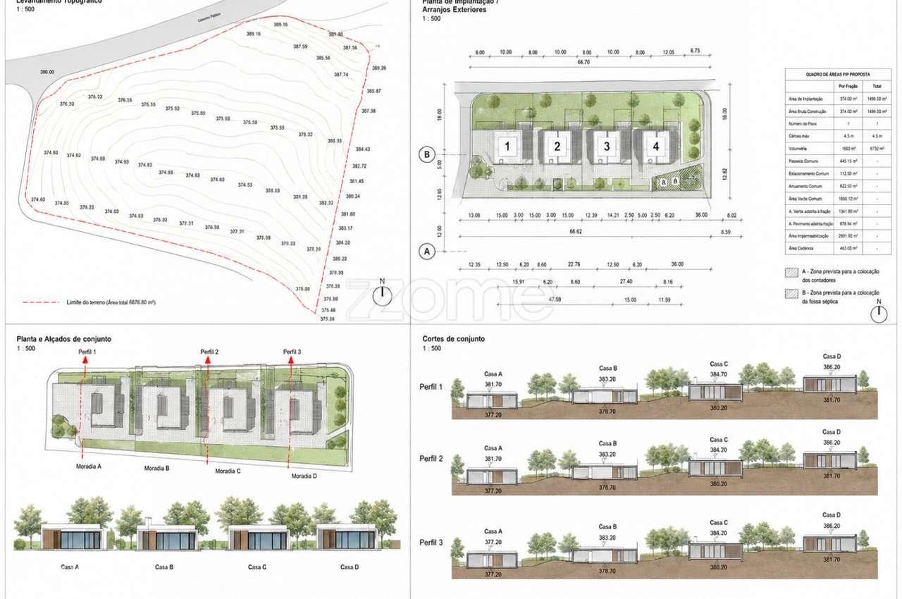 Terreno com Projeto Aprovado para 4 Moradias em Chaves - Grande imagem: 4/5