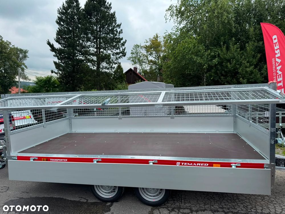 TEMARED TRANSPORTER 3617/2 C 2T + nadstawki siatkowe, najazdy alu - 23
