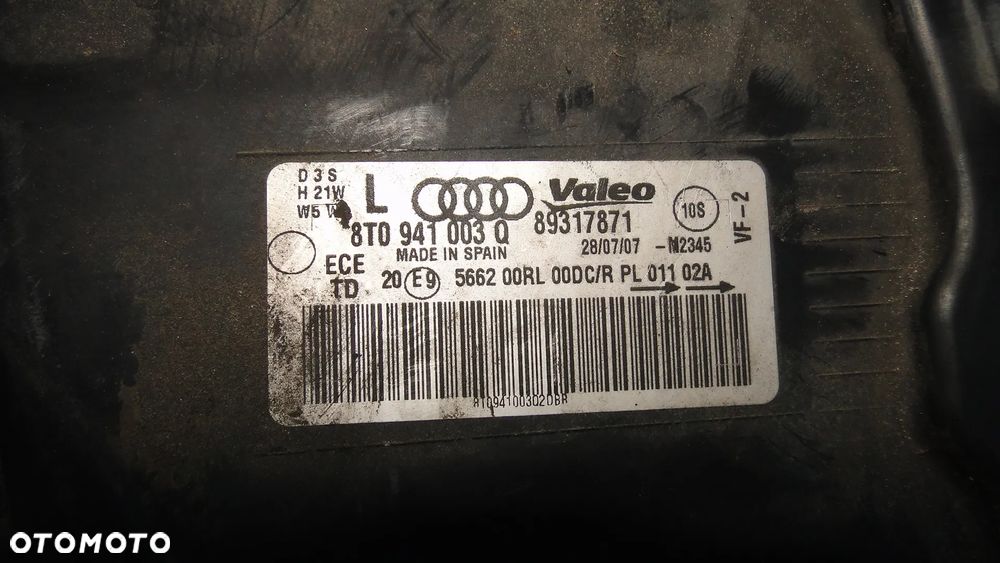 AUDI A5 8T LAMPA LEWA PRZÓD PRZEDNIA XENON EUROPA - 9