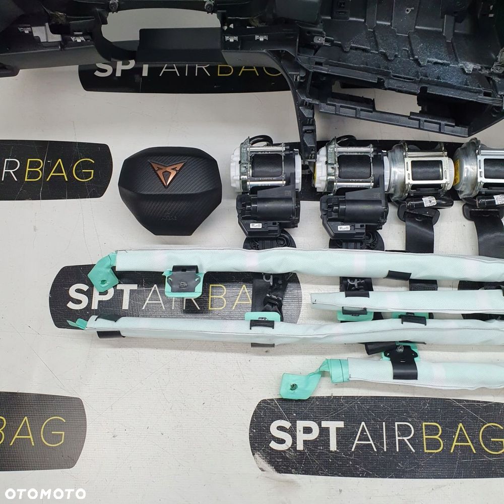 CUPRA FORMENTOR DESKA ROZDZIELCZA KONSOLA KOKPIT PULPIT PODUSZKI AIRBAG AIR BAG PASY KIT SET - 12