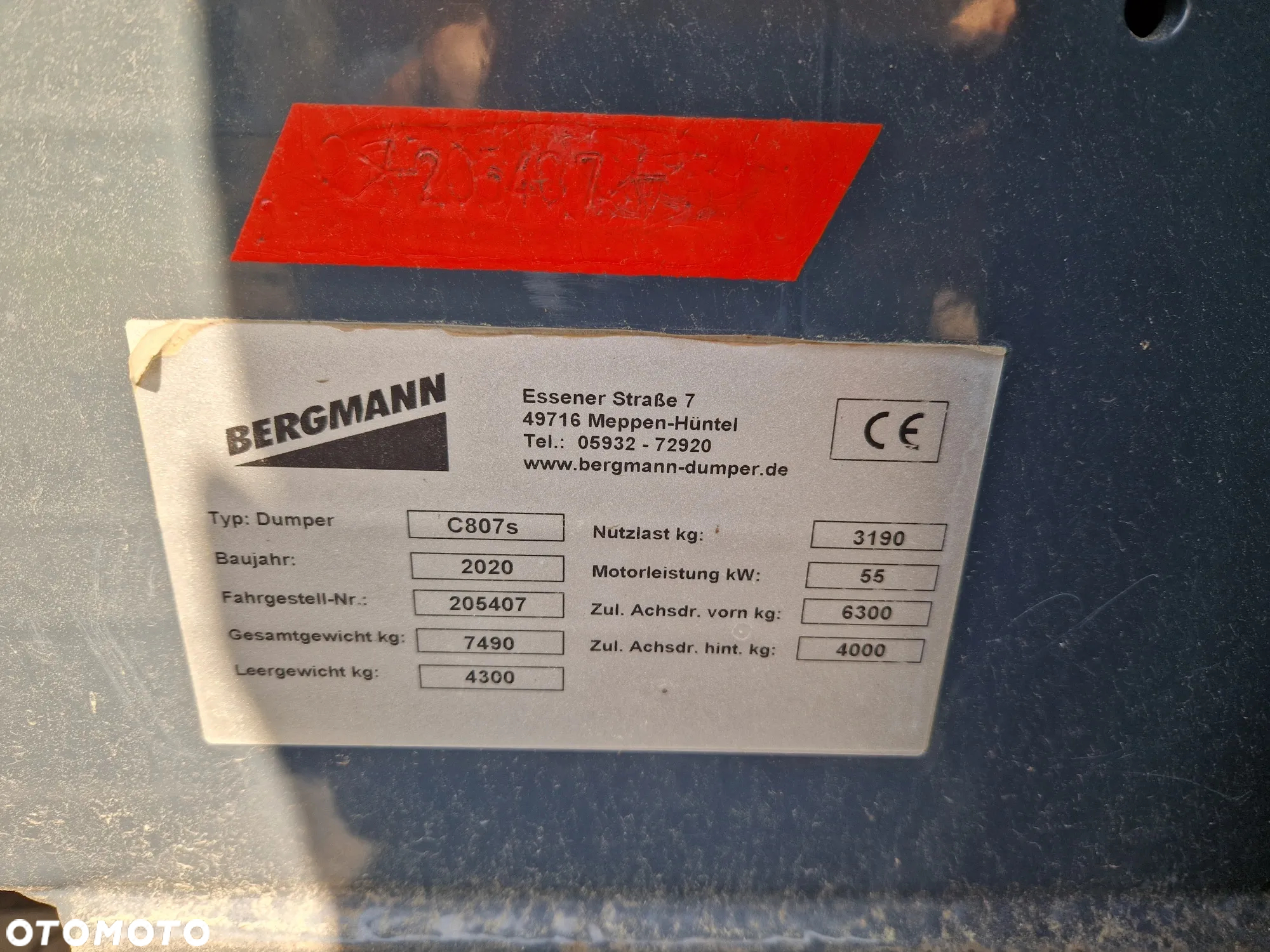 Bergmann Wozidło przegubowe budowlane C807S Kamera Kabina - 7