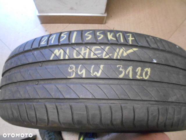 Opona pojedyńcza 215/55r17 michelin primacy 4 6mm lato