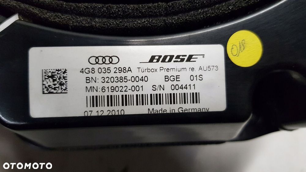 głośniki wzmacniacz BOSE Audi A7 - 14