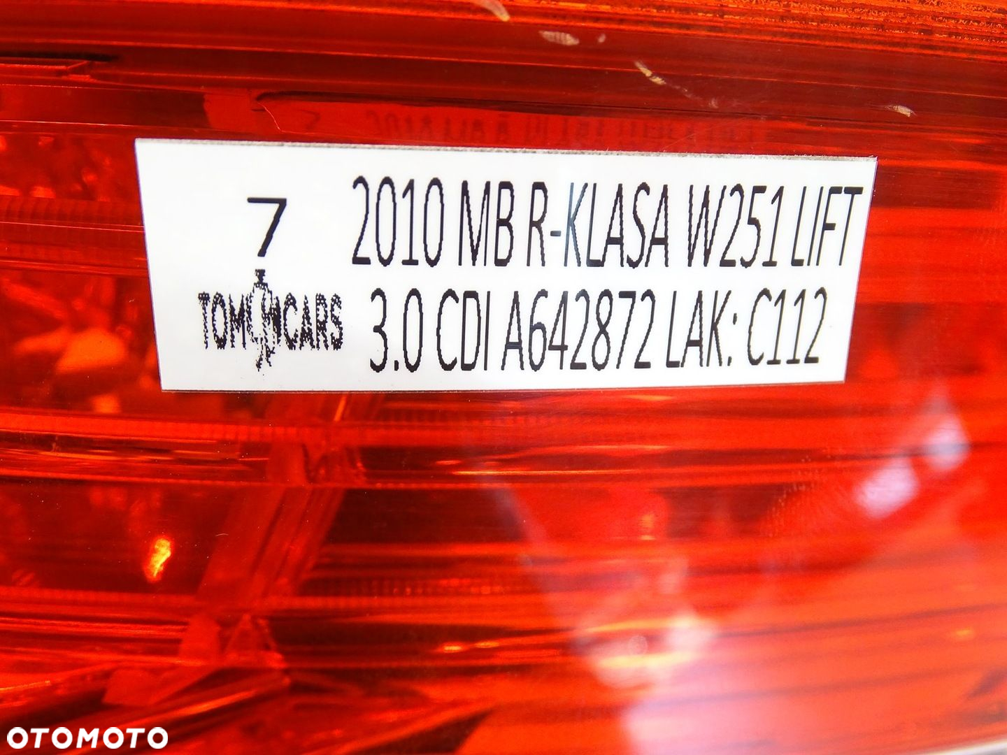 LAMPA PRAWY PRAWA TYŁ TYLNA LED MERCEDES W251 LIFT A2518202064 - 5