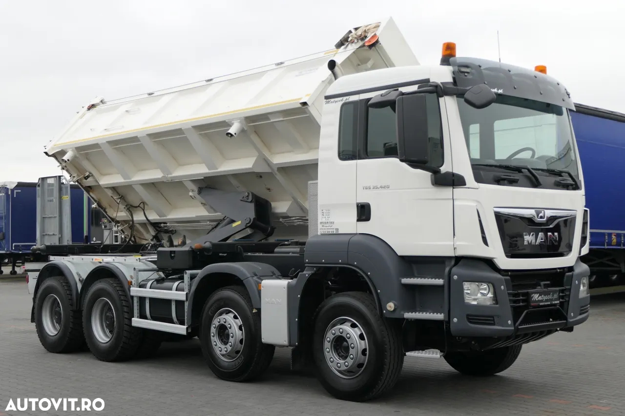 MAN TGS 35.420 / 8x4 / BASCULANTE / HYDROBOARD / EURO 6 / 2018 - 12
