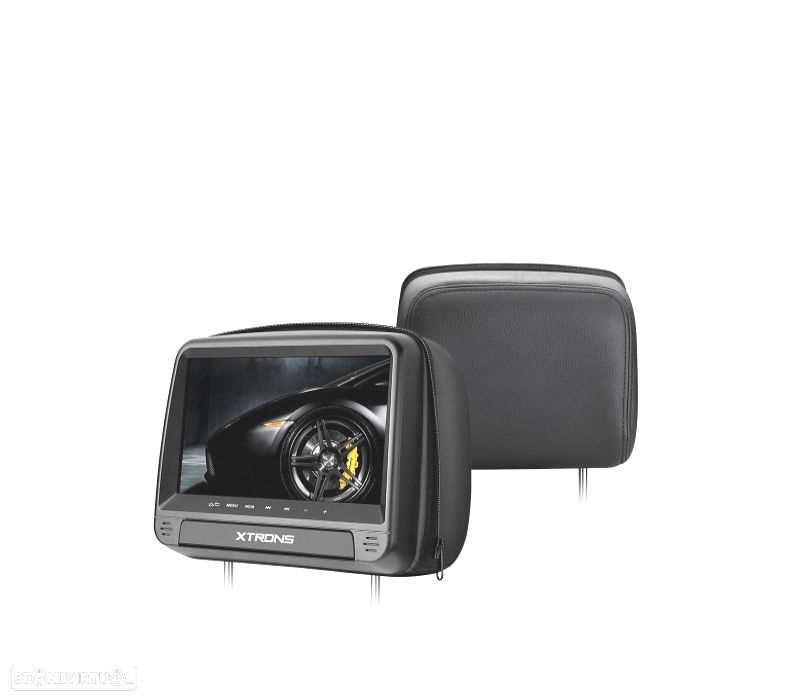 ENCOSTO DE CABEÇA MULTIMEDIA DVD 9" PULGADAS TACTIL COR EM PRETO - 1