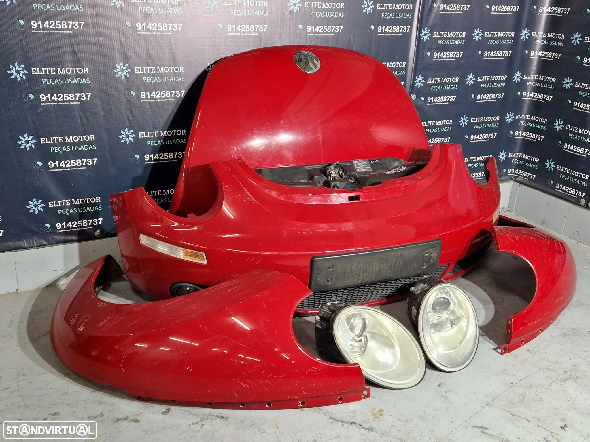 Frente completa usada VW BEETLE FACELIFT capot parachoques guardalamas oticas - 1