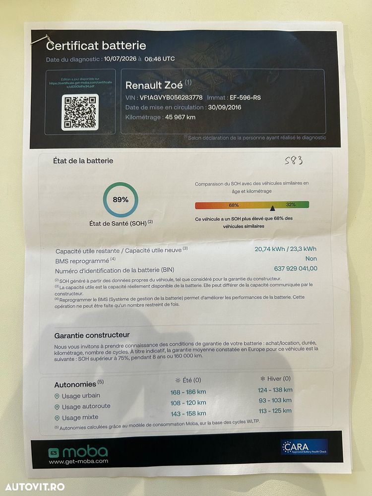 Renault ZOE (mit Batterie) 22 kwh Life - 17
