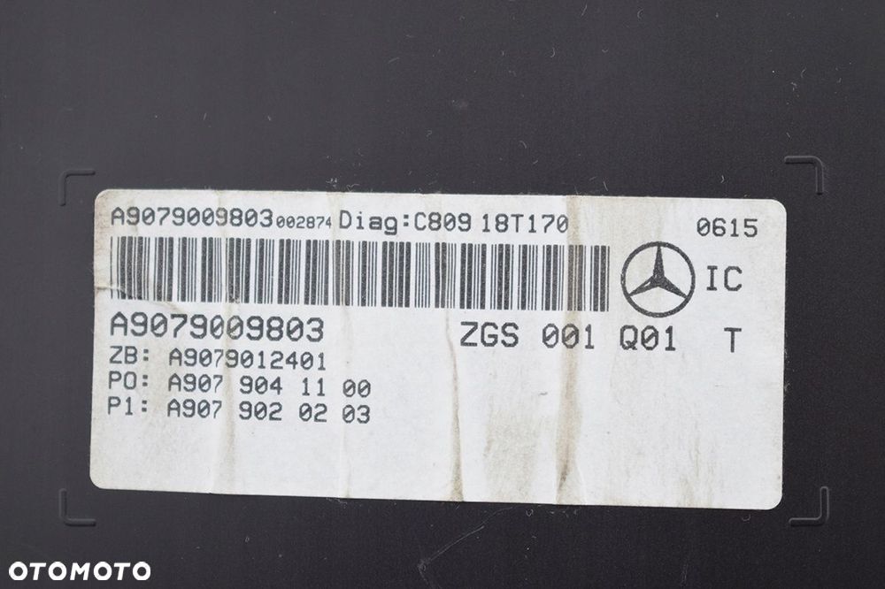 licznik mercedes sprinter w907 a9079009803 - 9