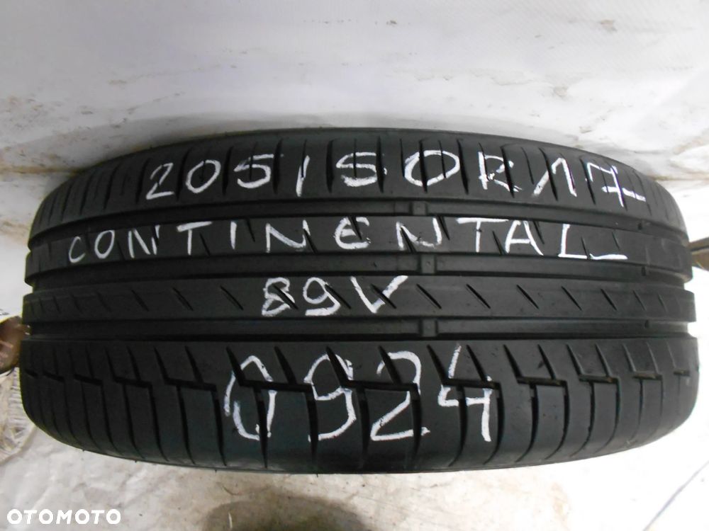 OPONA POJEDYNKA 205/50R17 CONTINENTAL PREMIUM CONTACT 6 DOT 0924 7.3MM - 1