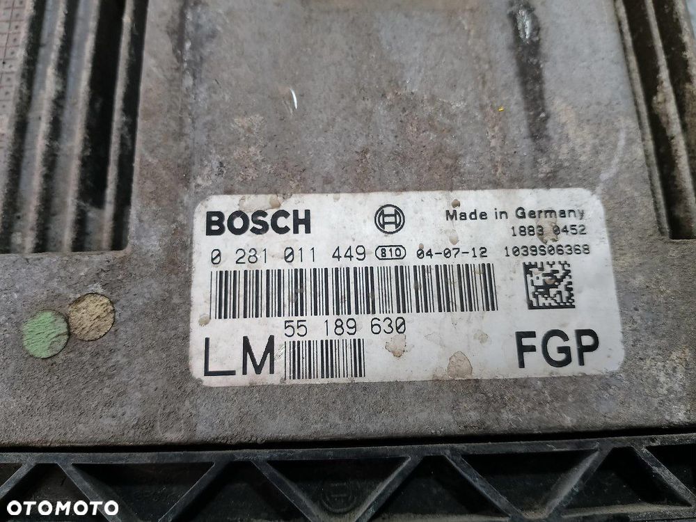 KOMPUTER, STEROWNIK OPEL VECTRA C 0281011449 1.9 CDTI - 7