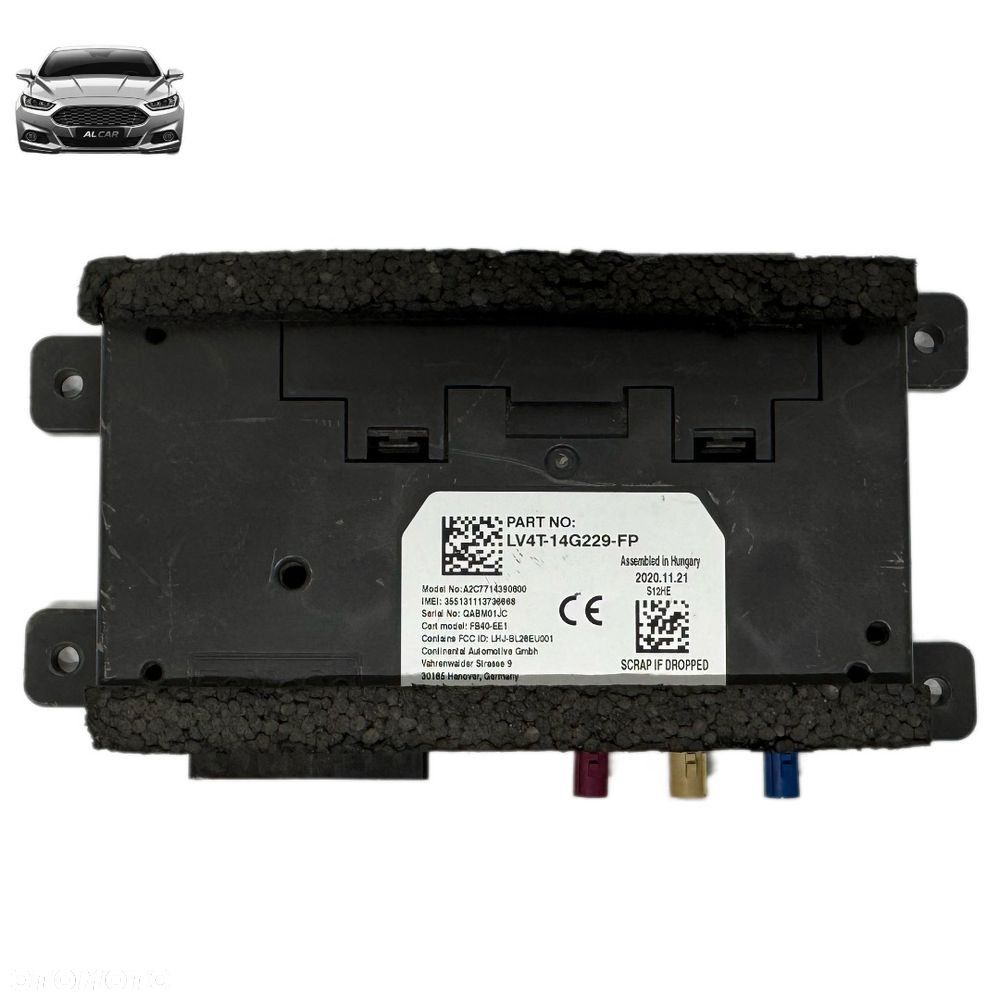 STEROWNIK BLUETOOTH TELEFONU FORD KUGA MK3 LV4T-14G229-FP - 1