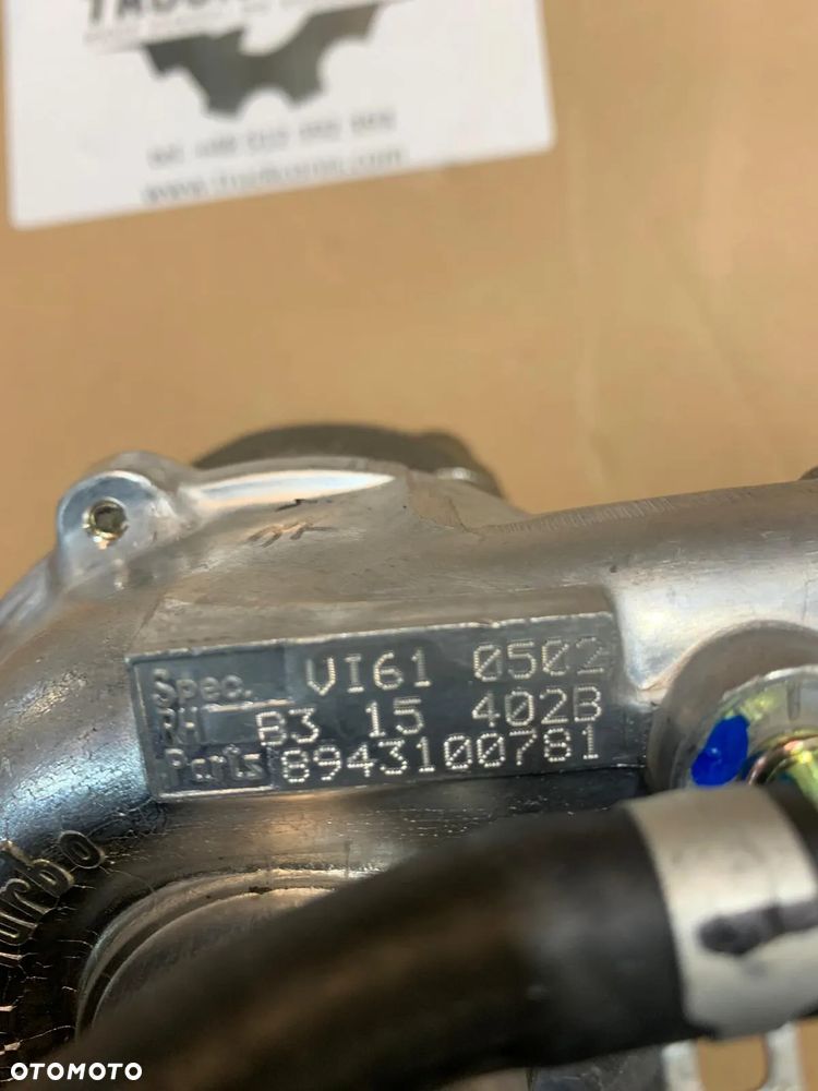 Nowa Turbosprężarka VI61 8943100781 Isuzu / Opel 1.5 TD 67 KM Corsa, Gemini - 4