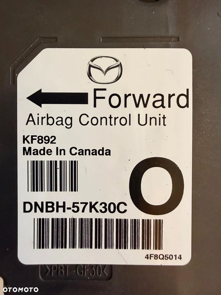 MAZDA CX30 CX-30 CX 30 2024 2025 Moduł Sensor Poduszek DNBH57K30C DNBH57K30D - 2