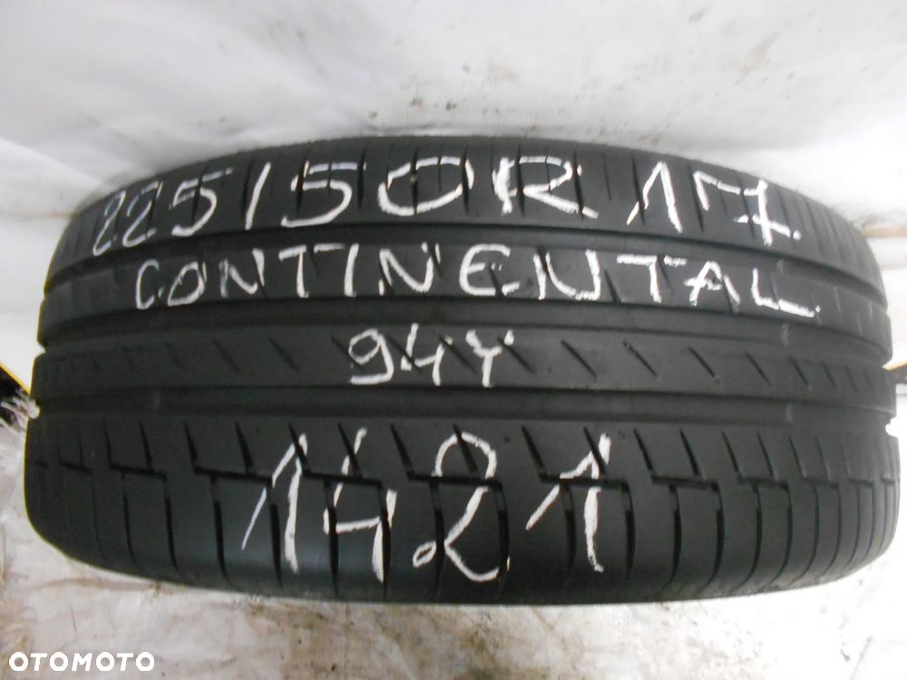 OPONA POJEDYNKA 225/50R17 CONTINENTAL PREMIUM CONTACT 6 DOT 1421 7.4MM - 1