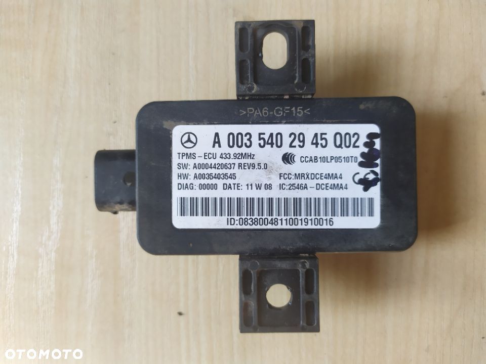 MERCEDES ML GL X164 W164 W251 MODUŁ TPMS  CIŚNIENIA OPON - 1