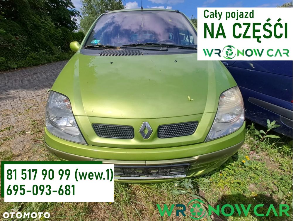 Renault Megane Scenic I FL (99-03r.) 1.9 D 102 KM. Silnik F9Q 732 Skrzynia JC5 132 .Cały na części.GWARANCJA !!! Przód Tył Zestaw Komplet Drzwi Klapa Zderzak Błotnik Maska Grill Atrapa Szyba Pas Lampa Lusterko Boczki Fotel Kanapa Kokpit Deska Rozdzielcza Przełącznik Włącznik Sterownik Przewody Wiązka Instalacja Moduł Komputer Czujnik Listwa Pompa Alternator Wtryski Głowica Rozrusznik Kompresor Sprzęgło Dwumas Silnik Skrzynia ABS Klimatyzacji Paliwa Wspomagania Kolektor Turbina Przepustnica Zawór Chłodnica Koło Hak Belka Sanki Zawieszenie Mcpherson Półoś Amortyzator Wydech Tłumik Zacisk Most - 1