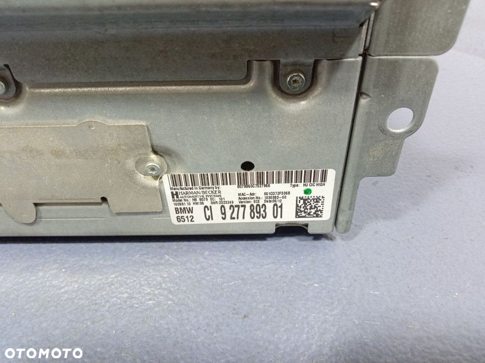 BMW 3 F30 F31 F32 F10 F11 CZYTNIK NAWIGACJI CIC HIGH 9277893 - 2