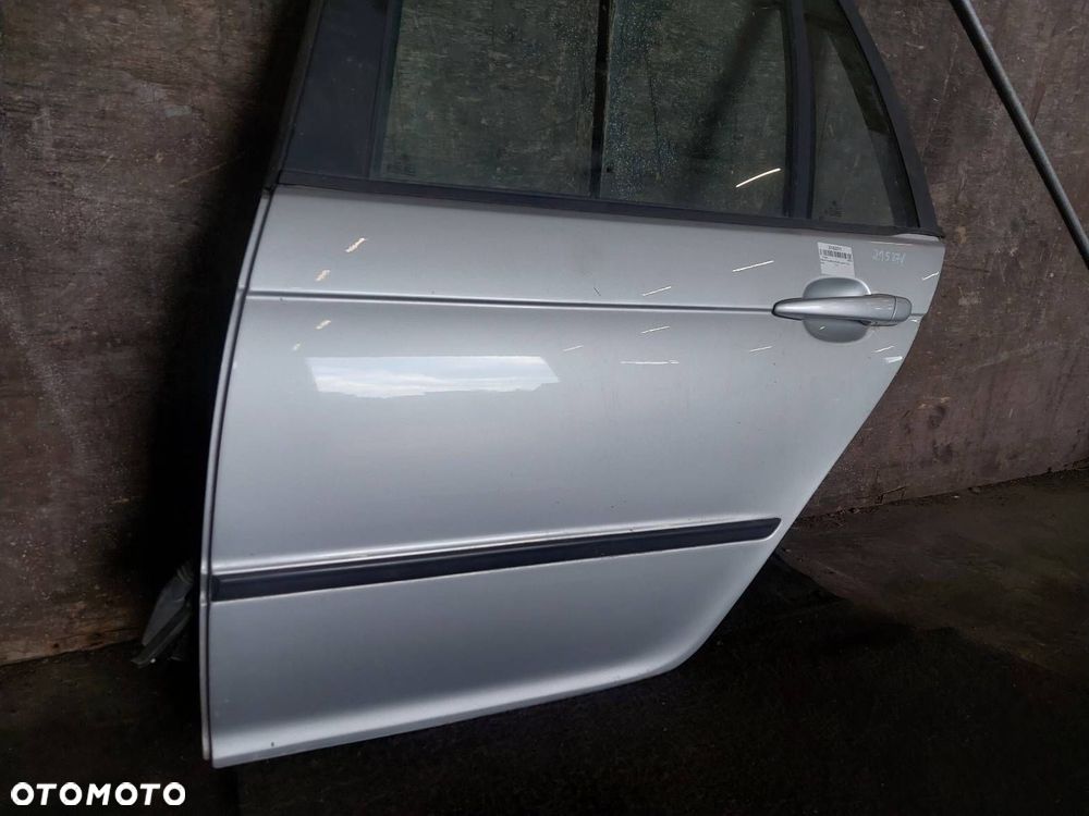 DRZWI KOMPLETNE LEWY TYŁ BMW E46 LIFT 316i 354/7 SREBRNE KOMBI TOURING - 6