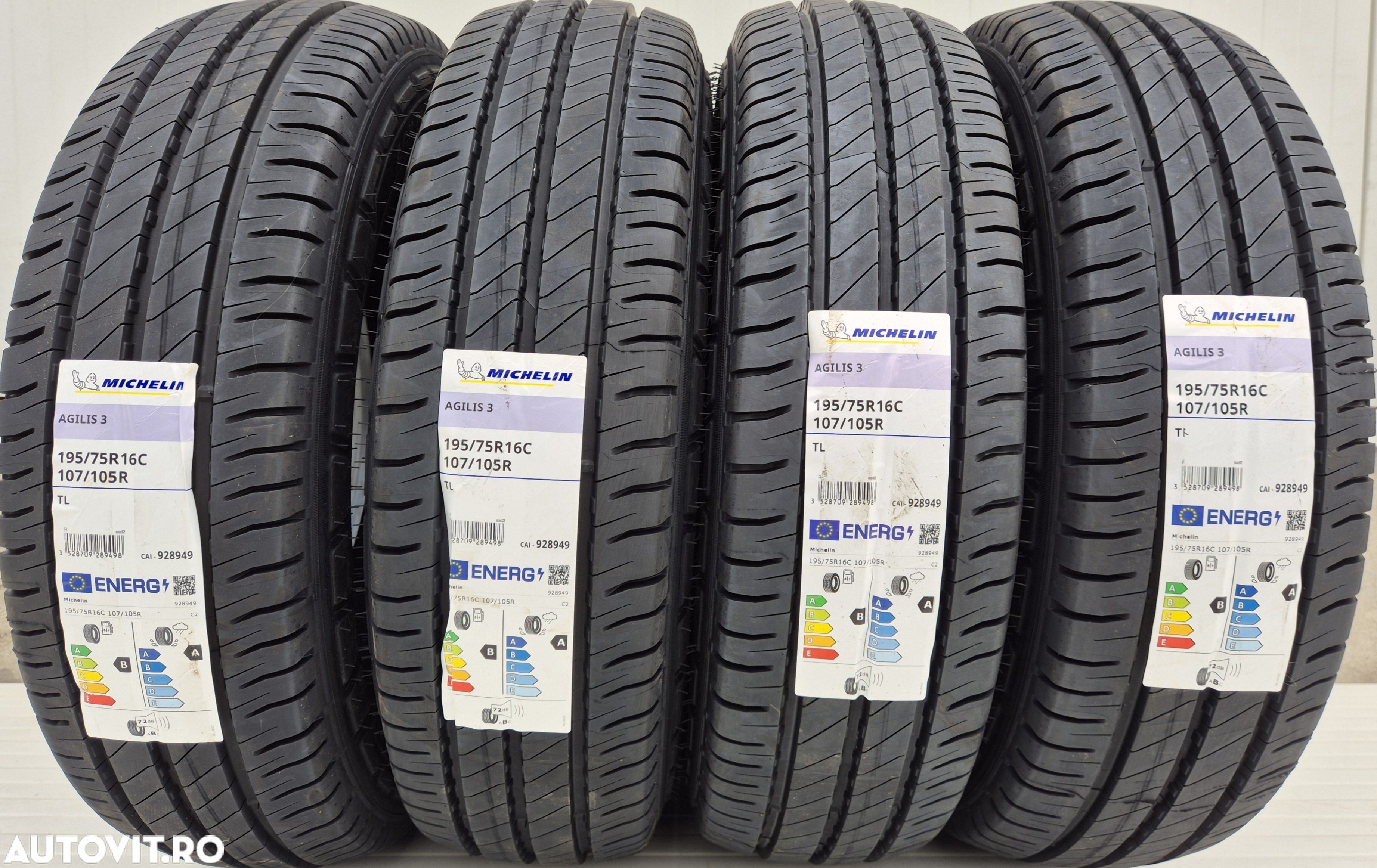 195/75 R16C, 107R, MICHELIN Agilis 3, Anvelope vara ,Aderenta clasa A - 1