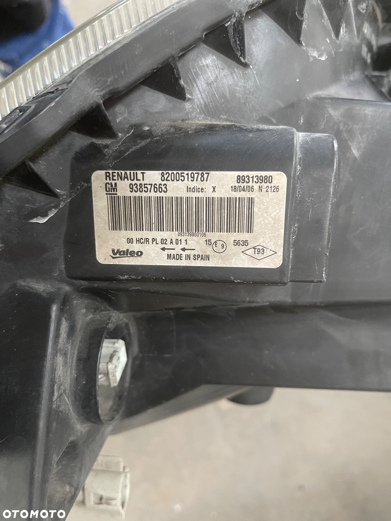 TRAFIC II VIVARO PRIMASTAR LIFT LAMPY PRZEDNIE 93857663 93857662 - 5