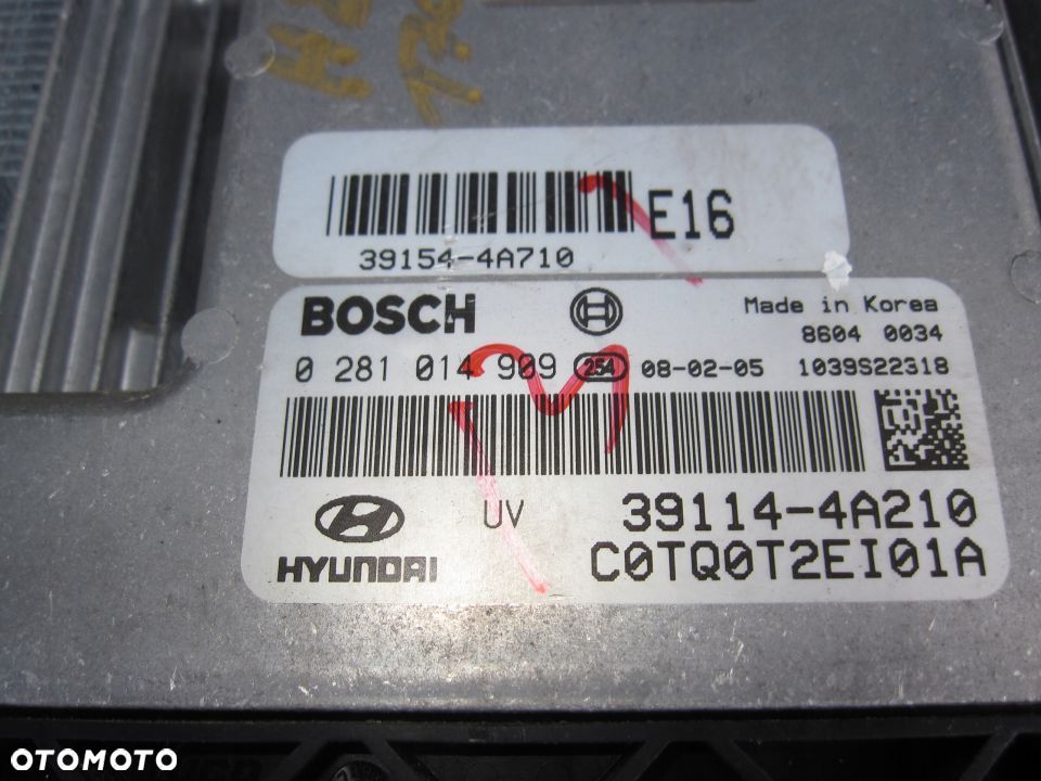 Hyundai H1 H300 2011 komputer stacyjka 0281014909 - 2