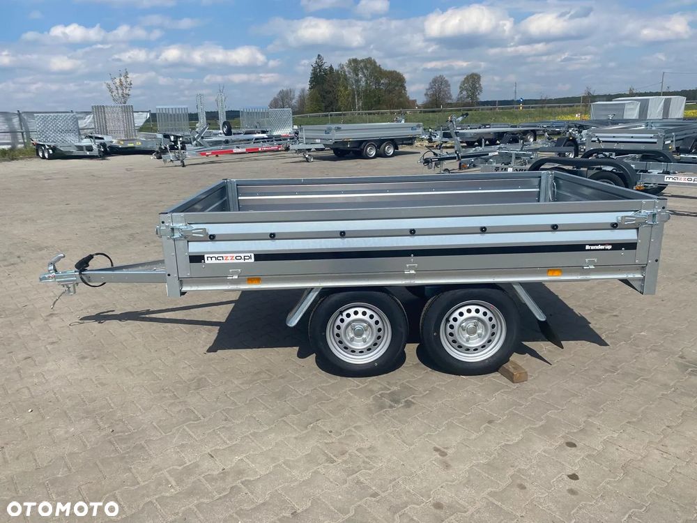 Brenderup Dostawa przyczepa platforma 2-osiowa 250x142x35cm DMC750kg koła pod spodem - 4