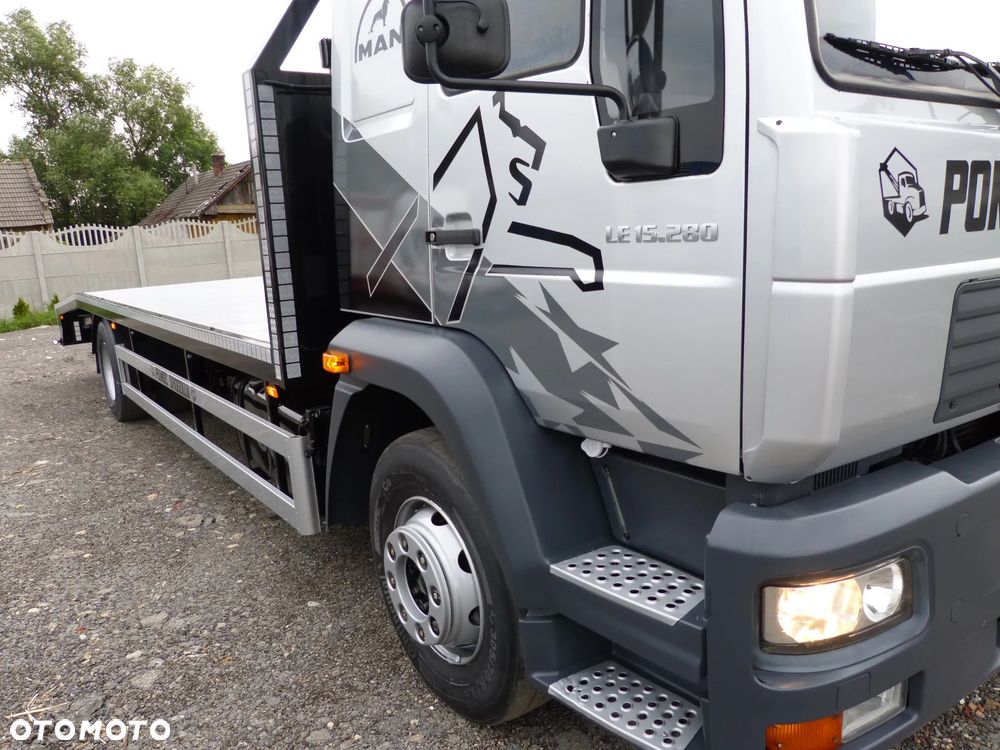 MAN LE 15.280 POMOC DROGOWA / AUTOLAWETA / SPECJALNY / DMC 15.000 KG / ŁADOWNOŚĆ 9.000 KG / PODUSZKI / DŁ.7.70 M - 27
