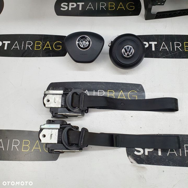 VW TOUAREG III 3 DESKA ROZDZIELCZA KONSOLA KOKPIT PULPIT PODUSZKI AIRBAG AIR BAG PASY KIT SET - 7