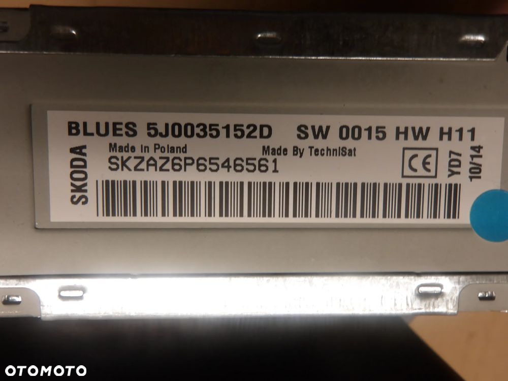 SKODA FABIA II LIFT KOMBI 10-14 1.2B RADIO 5J0035152D - 5