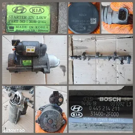 Anexe motor 2.0 crdi D4HA Hyundai ix35 Kia Galerie admisie clapeta acceleratie actuator catalizator fulie compresor EGR alternator electromotor - 7
