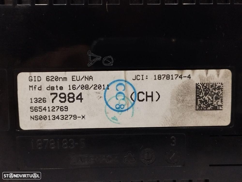 ECRÃ MULTIFUNÇÕES OPEL ASTRA J SPORTS TOURER 2011 -13267984 - 1