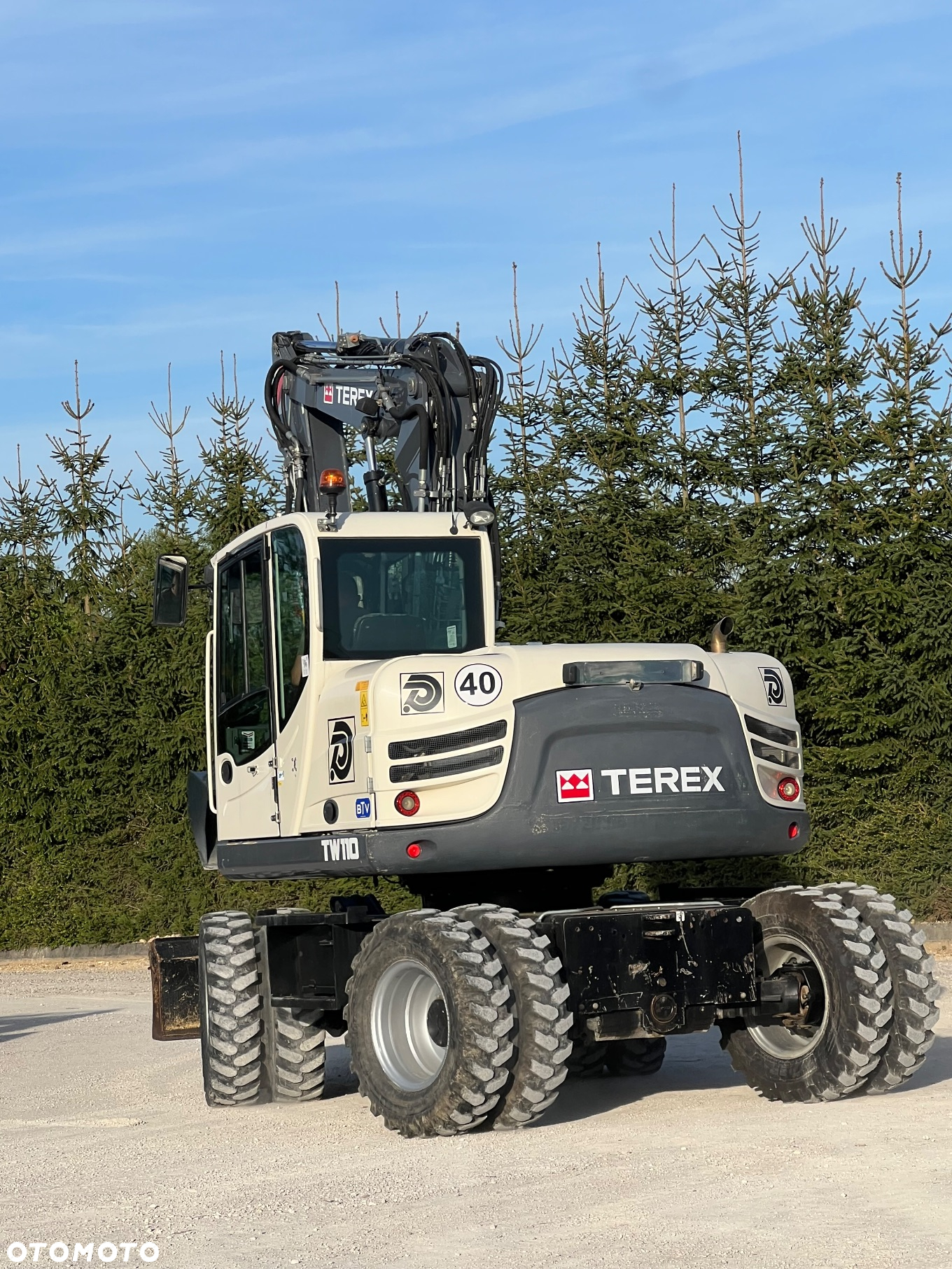 Terex Koparka kołowa TEREX TW110 3x łamane ramię TRIOLE BOOM wersja SPEED 4x4x4 2biegowa 40km/h 1 wł kpl dokumentów KLIMATYZACJA 11ton 4xoś skrętna TW 110  centr smarowanie Cat 313 DEUTZ Volvo Schaeff Jcb - 40