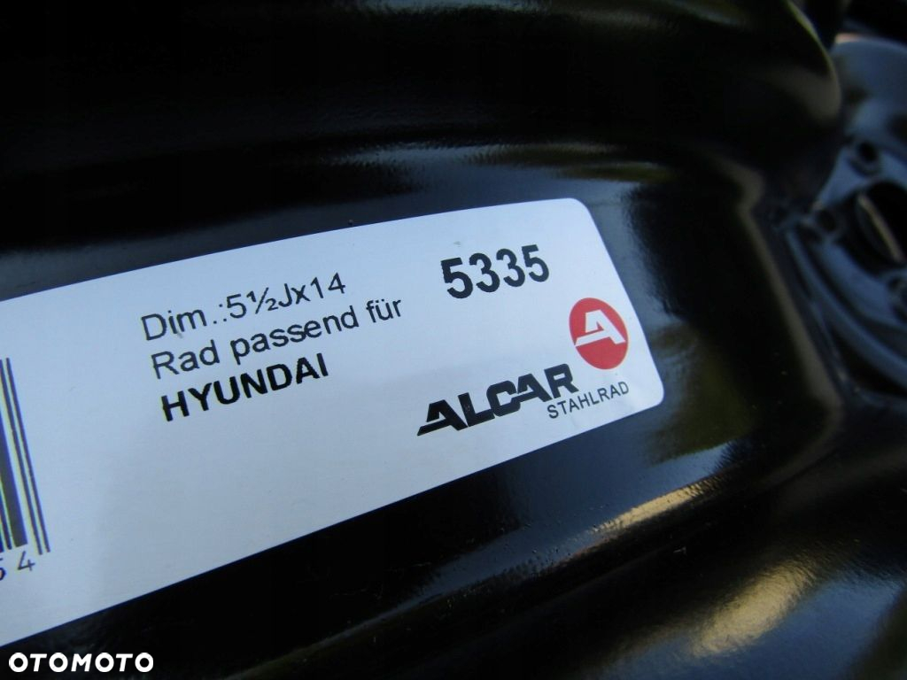 4x Felgi 14 Hyundai i10 II od 2013r- / Kia Picanto III 5,5j 4x100 ET47 - 14