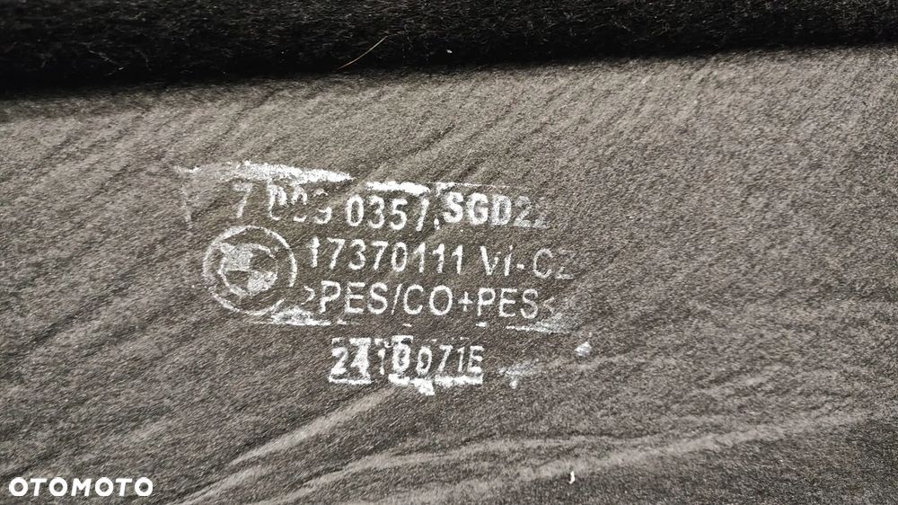 WYGŁUSZENIE IZOLACJA WYKŁADZINA MATA WEWNĘTRZNA PODŁOGI TYŁ ŚCIANY GRODZIOWEJ GRODZI TYLNEJ BAGAŻNIKA 7009033 7009035 BMW E63 E64 - 3