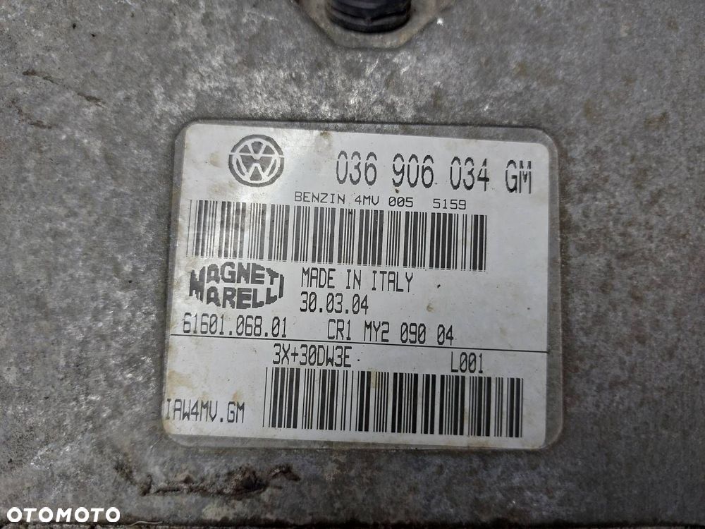 ZESTAW STARTOWY SEAT IBIZA III 1.4 16V 036906034GM 4B0905851C 6L0920801 - 2
