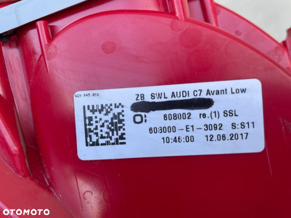 LAMPA TYLNA PRAWA AUDI A6 C7 KOMBI 2011-2014 - ULO - 3