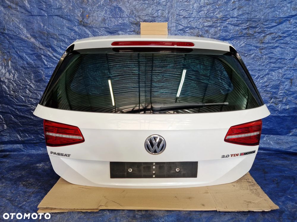 VW Passat B8 Kombi klapa tylna L0K1 biała perła kompletna